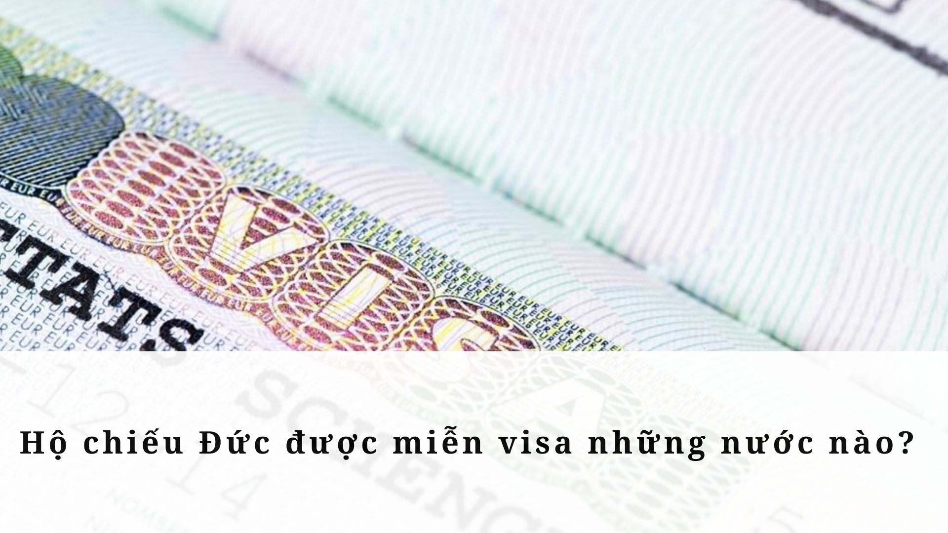 Hộ chiếu Đức được miễn visa những nước nào 