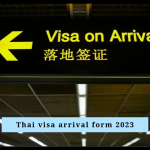 Thai visa arrival form 2023