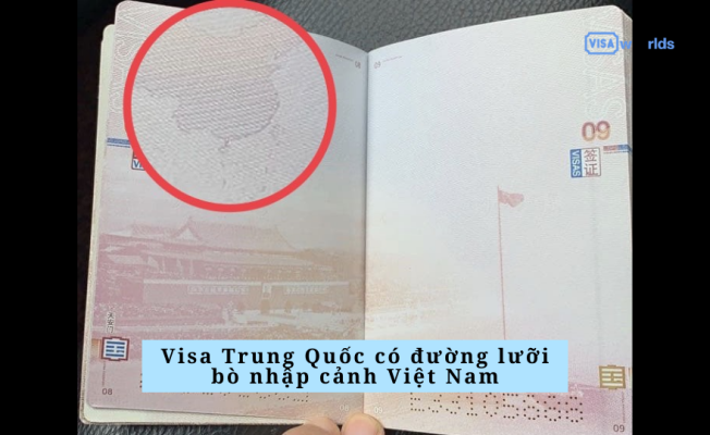 Visa Trung Quốc có đường lưỡi bò nhập cảnh Việt Nam