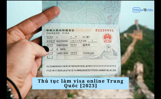 Thủ tục làm visa online Trung Quốc [2023]