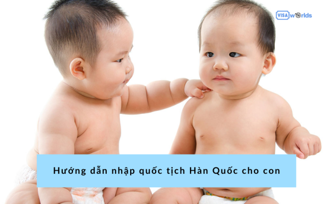 Hướng dẫn nhập quốc tịch Hàn Quốc cho con