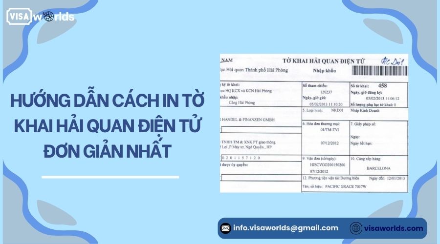 Hướng dẫn cách in tờ khai hải quan điện tử đơn giản nhất