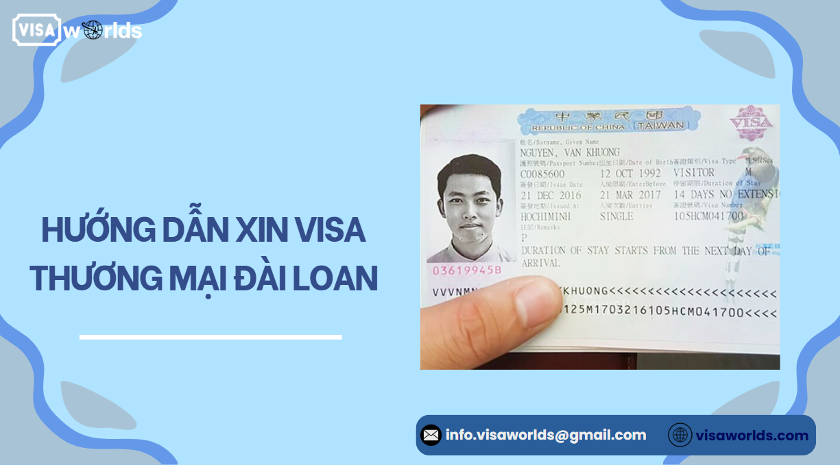 Hướng dẫn xin visa thương mại Đài Loan