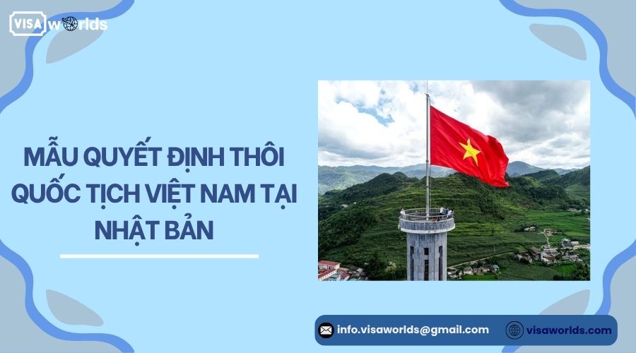 Mẫu quyết định thôi quốc tịch Việt Nam tại Nhật Bản