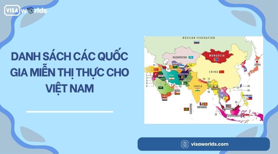 Danh sách các quốc gia miễn thị thực cho Việt Nam