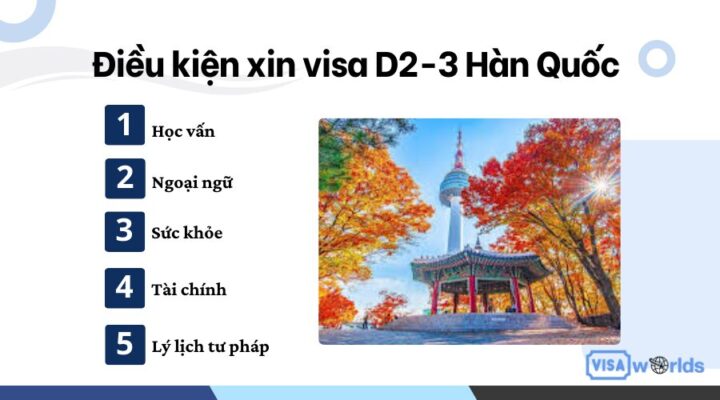 Điều kiện xin visa D2-3 Hàn Quốc