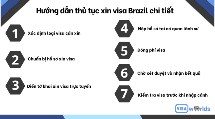 Hướng dẫn thủ tục xin visa Brazil chi tiết
